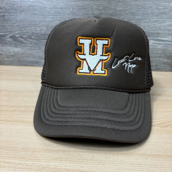 Lost Love NYV Hat Cap Snapback Brown Trucker Adjustable - Picture 2 of 10